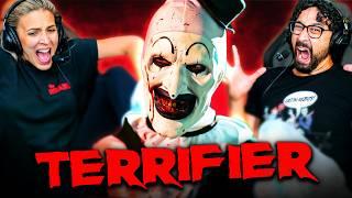 Holy...Crap...TERRIFIER (2016) MOVIE REACTION!! FIRST TIME WATCHING! Art The Clown | Halloween