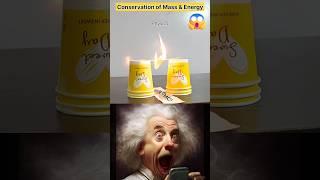Conservation of Energy | Conservation of Mass | #experiment #science #shorts
