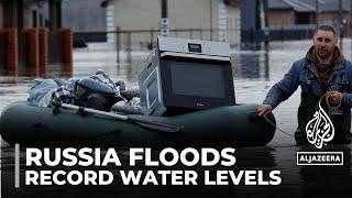 Russia floods: Record-high water levels in Orenburg persist