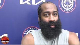 James Harden "This Is The Best Shape I've Been In 5 or 6 Years" Clippers Practice. HoopJab