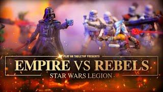 Darth Vader Descends upon the Rebels | Star Wars Legion.  Rebels vs The Empire.