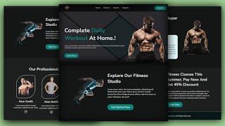 Mind-Blowing Gym Website Tutorial: HTML, CSS, & JavaScript With Source Code