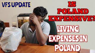 LIVING EXPENSES IN POLAND  | VFS UPDATE ‼️| STUDENT LIFE | EUROPE | WEEKLY EXPENSES #poland