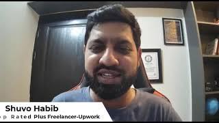 Shuvo Habib -Top Rated Plus Freelancer in Upwork Wishing us 12th years Celebration