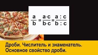 Дроби. Числитель и знаменатель. Основное свойство дроби.