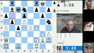 LIVE Blitz #3660 (Speed) Chess Game: White vs Joop in King's Indian: fianchetto with ...Nd7