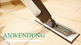 Anwendung des UNGER erGO! clean Bodenreinigungs-Systems