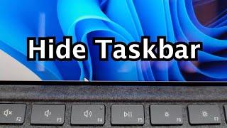 How to Hide Taskbar in Windows 11