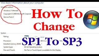 How to Change Windows Sp1 To Sp3 Step By Step Guide