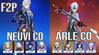 F2P Neuvillette C0 & Arlecchino C0 Burning Spiral Abyss Floor 12 genshin impact