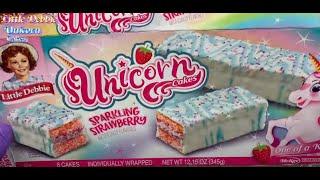 Little Debbie Unicorn cakes