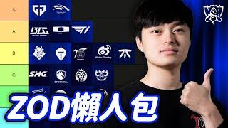 【ZOD】世界賽戰力排名！#Worlds2024