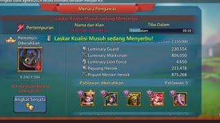 290 M SOLO TRAP TAKE RALLY 1M T5 & TAKE 500K T5 TITAN ..LORDS MOBILE