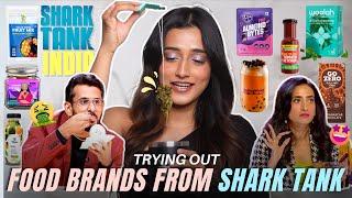 Tasting SHARK TANK Season 4 Food Items | Aashi Adani