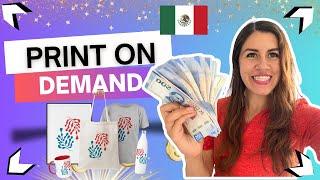 Gana Dinero con PRINT ON DEMAND en México  [3 paginas Rentables]