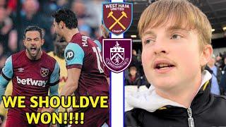 WEST HAM SCORE LAST MINUTE IN 4 GOAL THRILLER | WEST HAM VS BURNLEY VLOG!!!!