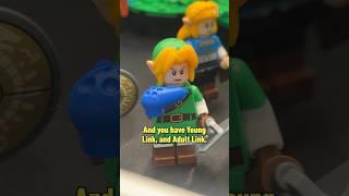 LEGO Ocarina of Time Link looks VERY mad (which is fair) #lego #zelda #link #deku #sdcc #comiccon