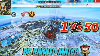 Br Ranked Match In Grandmaster Lobby | 1 Vs 50 || Garena Free Fire