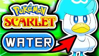 Can You Beat Pokémon Scarlet Using ONLY WATER TYPES?