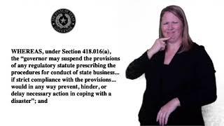 Texas Governor Abbott's Executive Order #14