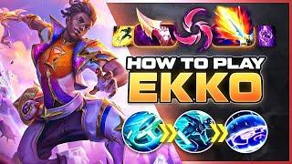 HOW TO PLAY EKKO SEASON 15 | BEST Build & Runes | Season 15 Ekko guide | League of Legends