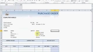 Excel Tips (How to Create PO / Purchase Order)