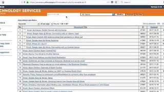 Searching in the Illinois Technology Services Knowledge Base