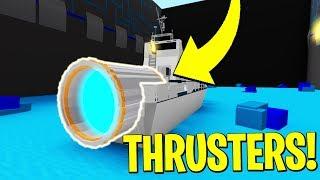 CRAZY THRUSTERS! Build A Boat For Treasure! ROBLOX