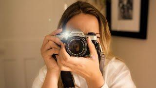 Lo-fi ASMR | Student Photographer Takes Your Photos | Gentle Face Adjustments & Camera Clicking