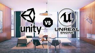 Unity vs Unreal : Interior Rendering Comparison 2019 (HDRP DEMO)