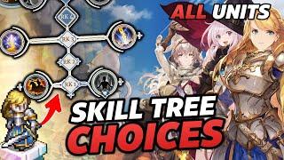 SKILL TREE CHOICES GUIDE FOR EVERY UNIT!! [Sword of Convallaria]