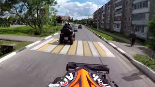 От полиции на Квадроцикле 2 / Pursuit of Police of the ATV / Bad weather for the police