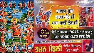 Live - ਦਰਬਾਰ ਗੁੱਗਾ ਜਾਹਰ ਪੀਰ ਜੀ || ਬਾਬਾ ਸਾਈ ਲੋਕ ਜੀ || ਪਿੰਡ ਧਰਮਕੋਟ Date. 29.08.2024