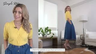 2022 A/W Review with @Maria Nicole Style | High-Rise French Denim Skirt