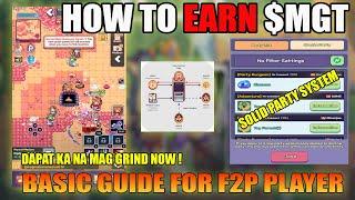 Pixel Heroes Adventure - How To Earn  $MGT | Basic Guide for F2P player