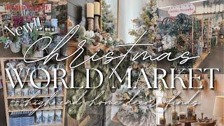 WORLD MARKET NEW CHRISTMAS DECOR 2024 || HIGH END HOME DECOR FINDS!