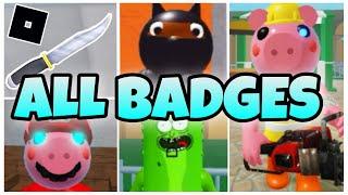 How to get ALL 5 BADGES in INFECTEDDEVELOPER’S PIGGY ROLEPLAY - ROBLOX