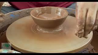 How to make small pottery bowl on potter's wheel // Skinjo // EP-2