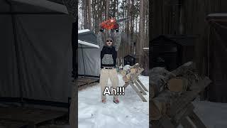 Elon musk skit. #firewood #youtube #youtubeshorts #youtuber #chainsaw #homestead #memes #shorts