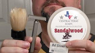 Just A Shave: Tatara Masamune - PolSilver (5) - Central Texas Sandalwood - Zenith B23