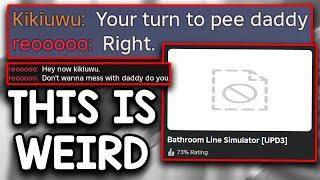 this roblox bathroom game is WEIRD...