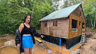 STORM HITS CABIN AT WORST TIME! Heavy Rain Ruins Everything