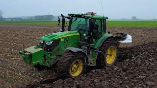 Ploegen | Ploughing | Pflügen | John Deere 6155R | Rumptstad RPV 140-480 | Plowing | Agriculture