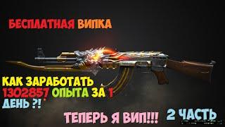 ТЕПЕРЬ Я ВИП  в CrossFire ! Как заработать 1302857 опыта за 1 день ! Вип оружие бесплатно 2 часть !