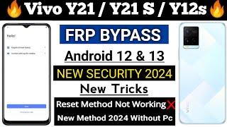 All Vivo New Security Frp Bypass 2024 Android 12/13 -Reset Option Not Working No Pc No Gmail Login