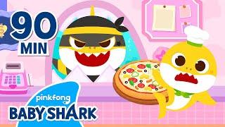 Baby Shark Cook & Doctor Episodes | +Compilation | Baby Shark Story Collection | Baby Shark Official