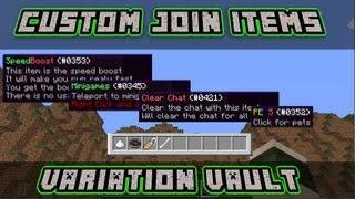 Minecraft Bukkit Plugin - Custom Join Items - Super plugin for owners!