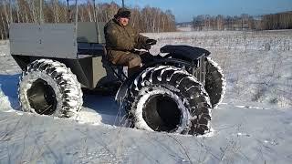 Каракат-вездеход-пневмоход ТОР-35/ЗИС-5 по снегу 2