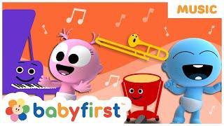 Learn musical instruments with GooGoo & Gaagaa | First words & Vocabulary for kids | Baby First TV