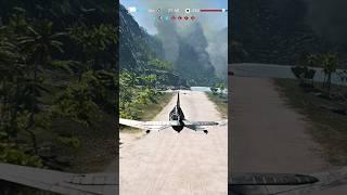 plane was bombed on the runway before it took off #shorts #battlefield5